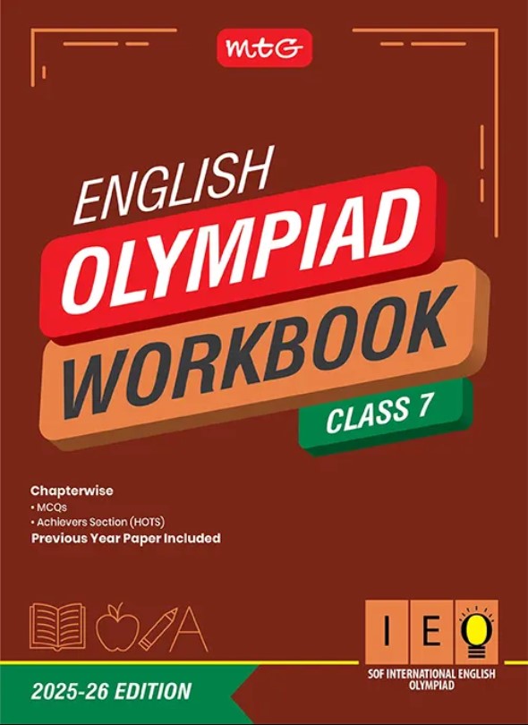 MTG International English Olympiad (IEO) Workbook for Class 7 - SOF Olympiad Preparation Books | 2025-2026 Edition